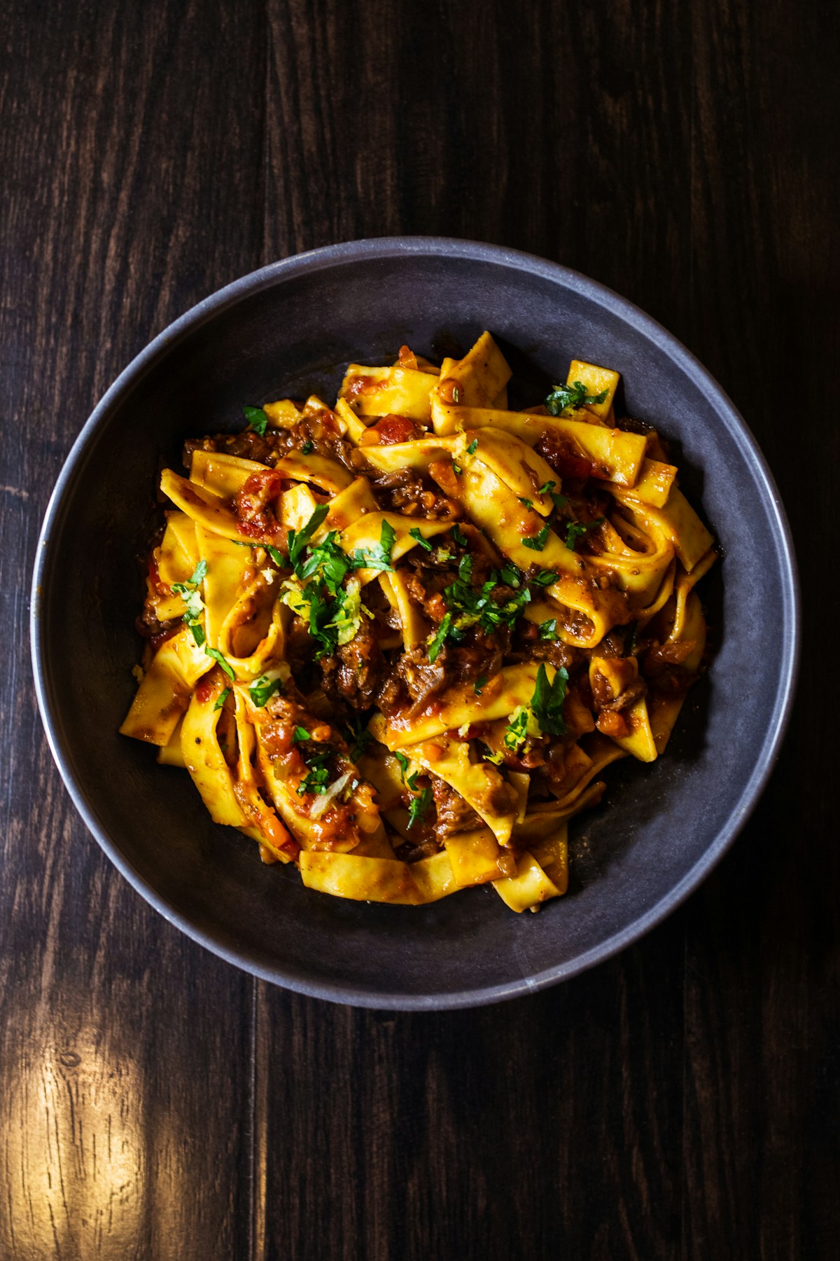 昼食として送ったトマトソースのイタリアンパスタ